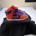 Nike Dunk High Men Orange Blue Leather Sneakers Shoes Size 8