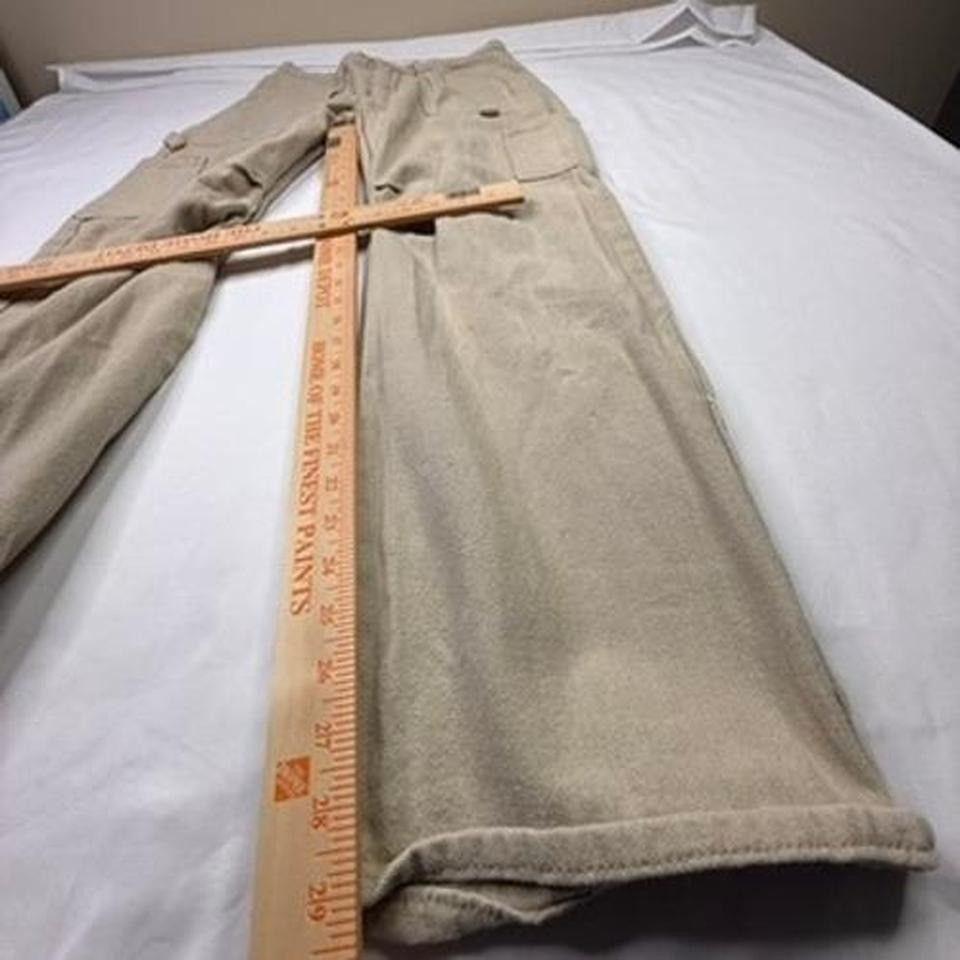 LIONESS Tan Cargo Pants Wide Leg Utility Pockets Womens Size Small
