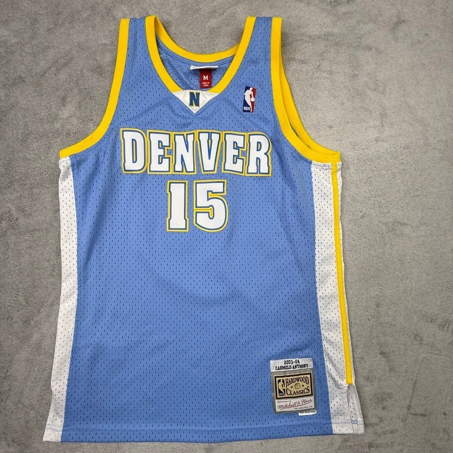 Mitchell Ness Carmelo Anthony Denver Nuggets Hardwood Classics Jersey Size M