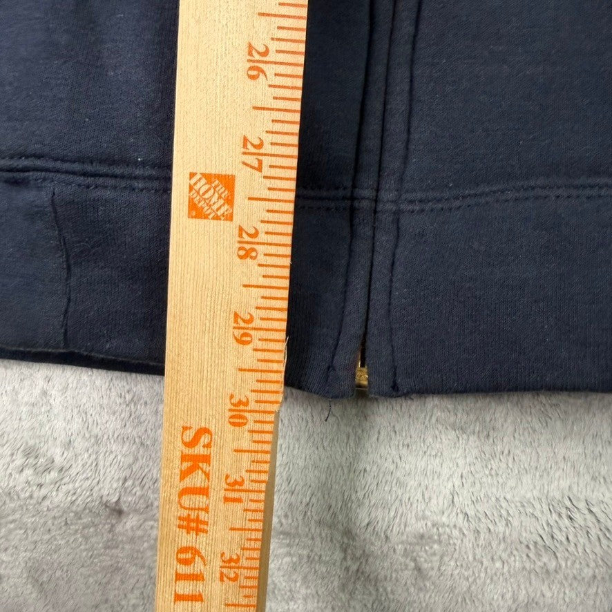 Carhartt Full Zip Hoodie Navy Blue Logo Graphic Size 2XL