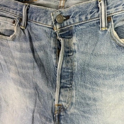 Levi's 501 Original Fit Light Wash Button Fly Jeans Mens W36 L34