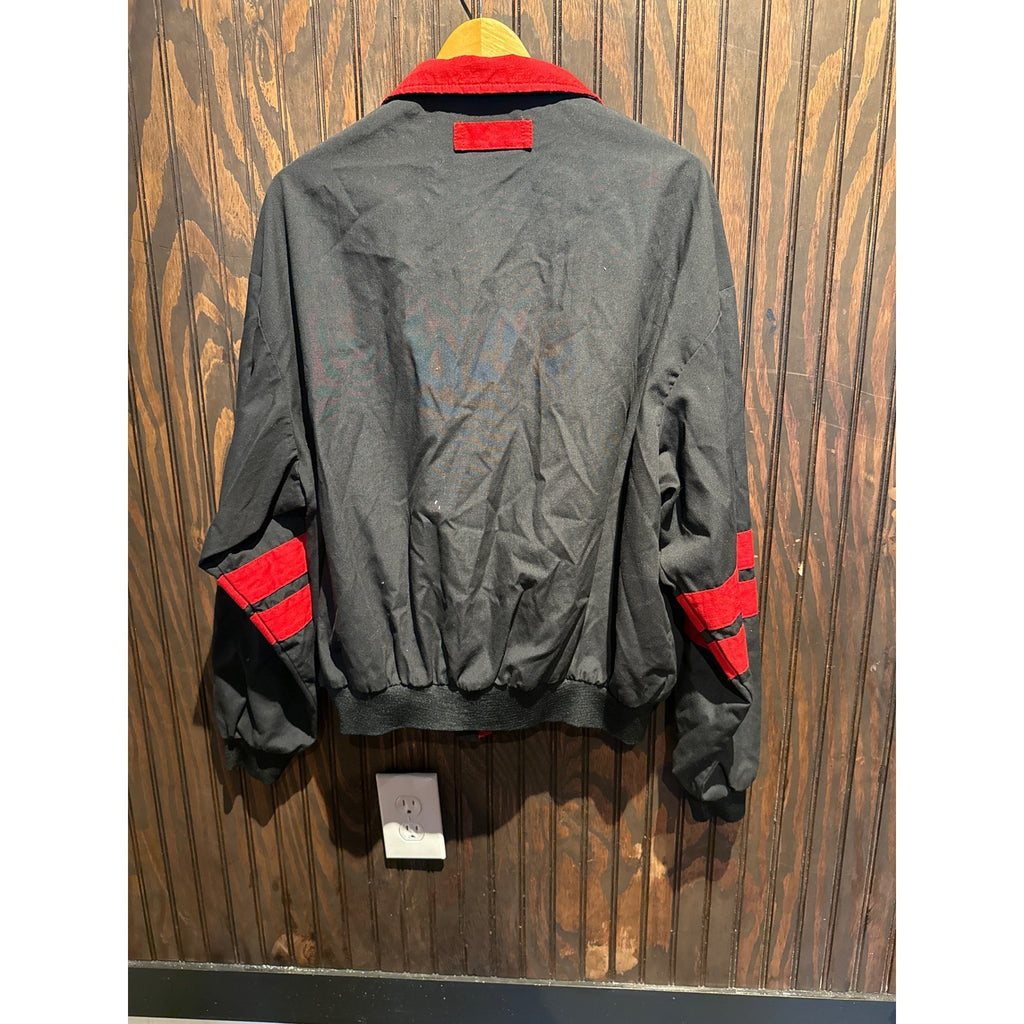 Vintage Winston Racing Team Jacket Swingster Black Red NASCAR Bomber Large XL