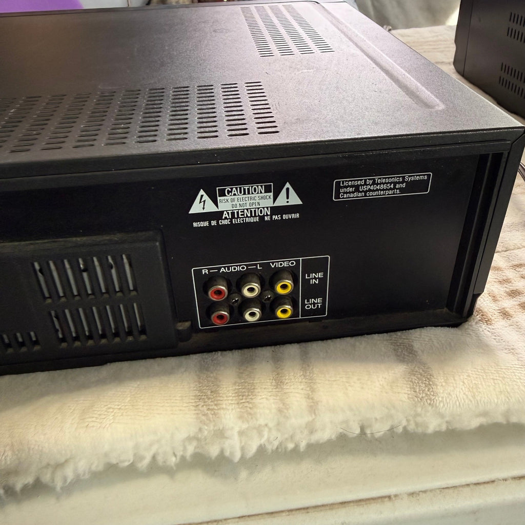 Sony SLV-740HF VHS VCR 4-Head Hi-Fi Stereo Video Cassette Recorder Black