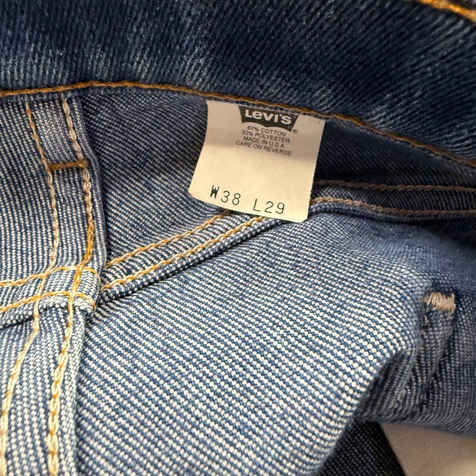 Levi's 501 Original Fit Jeans Medium Wash Button Fly Men's 38x29
