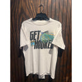 Vintage B.A.S.S. Get Hooked Fishing T-Shirt White Mens Single Stitch 90s Large