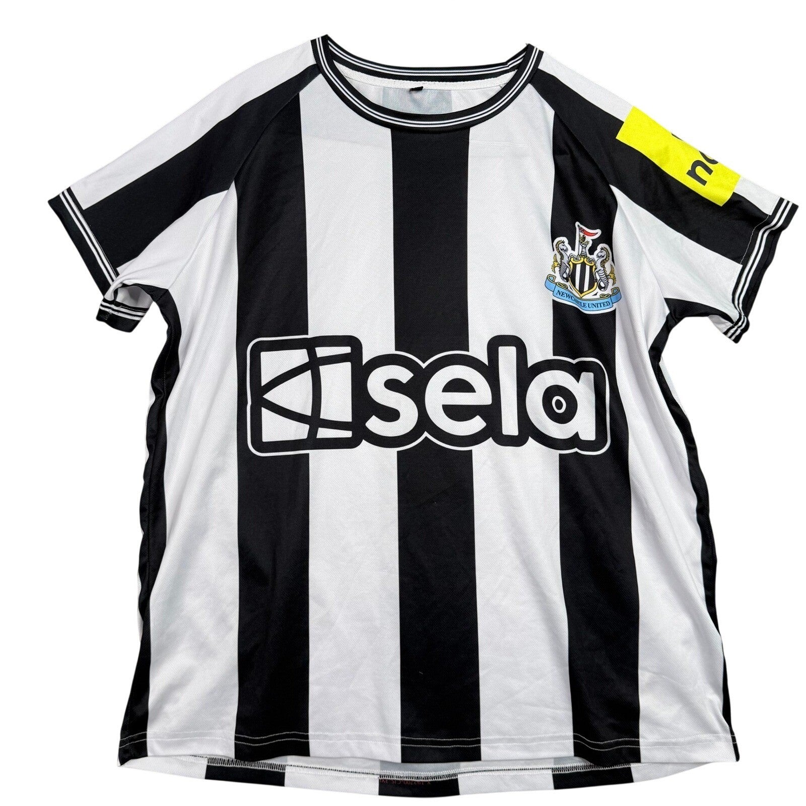 Newcastle United Football Club Soccer Jersey 3XL Black White "Noon" "Isela"