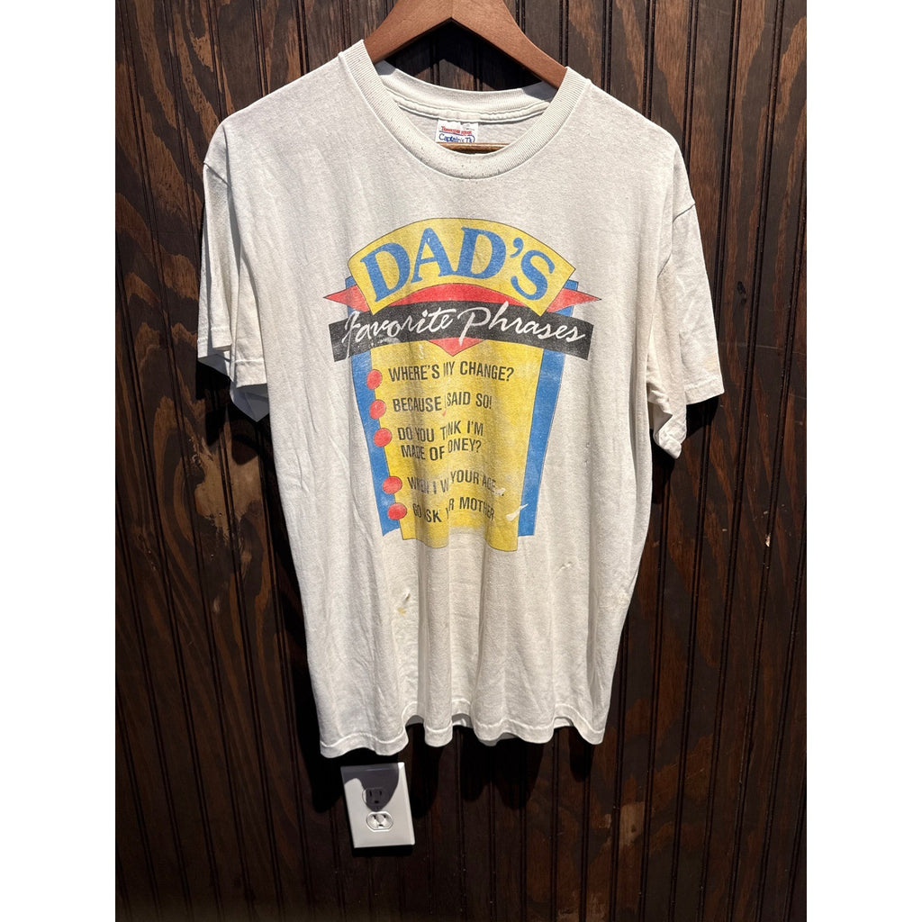 Vintage Tennessee River Dads Favorite Phrases Graphic T-Shirt Gray XL 90s USA