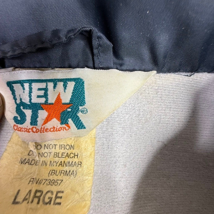 New Star Classic Collections Coaches Jacket Navy Blue Lightweight Size Large