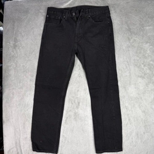 Levi's 505 Regular Fit Black Denim Jeans Men's W34 L32