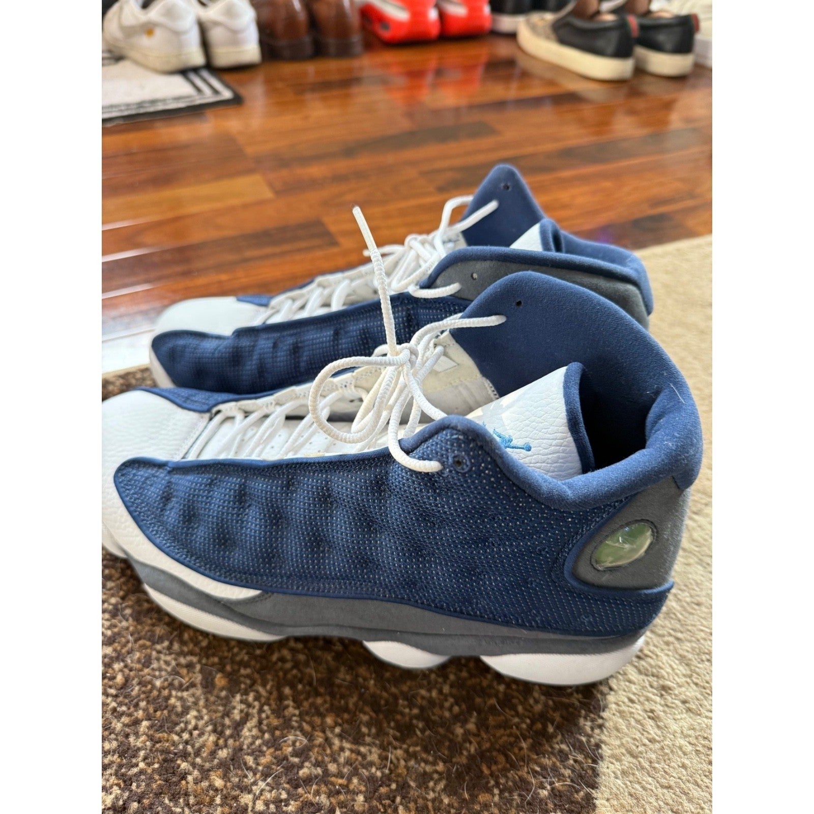 Air Jordan 13 XIII Blue White Retro GS Size 6Y Sneakers