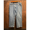 Carhartt Relaxed Fit Tapered Leg Jeans Mens 40x28 Light Wash Blue Denim Workwear