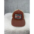Southern Fried Cotton Trucker Hat Red Tan Mesh American Flag Patch Snapback