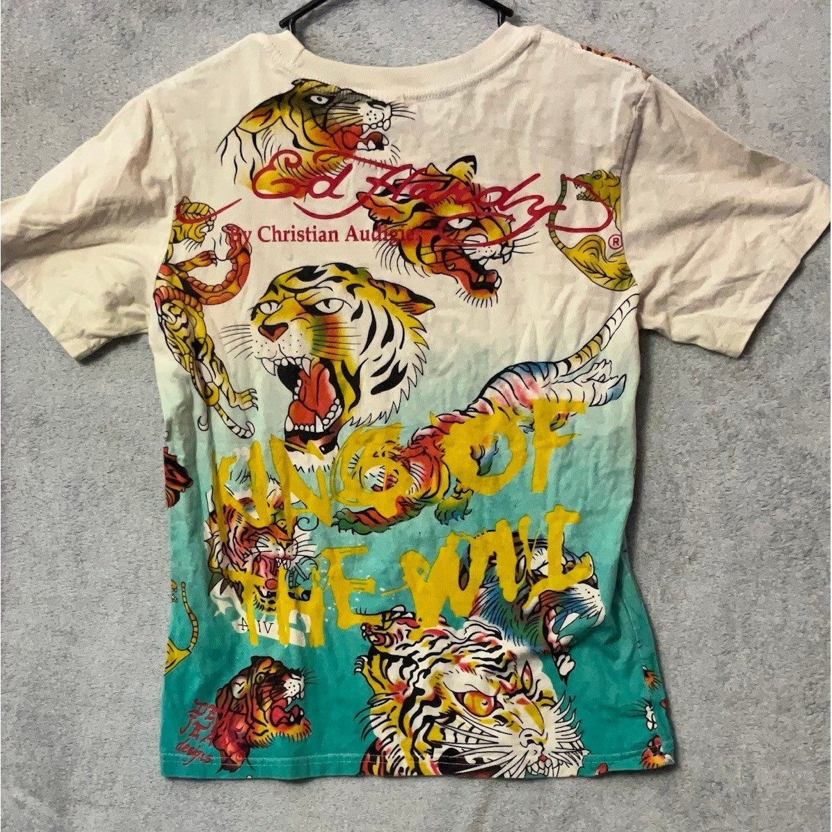 Ed Hardy Tiger Graphic T Shirt XL By Christian Audigier