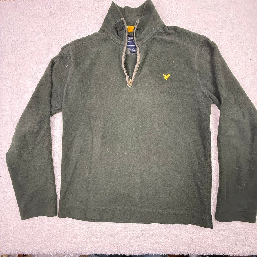 American Eagle Outfitters Mens Fleece Quarter Zip Pullover Sweatshirt Size S