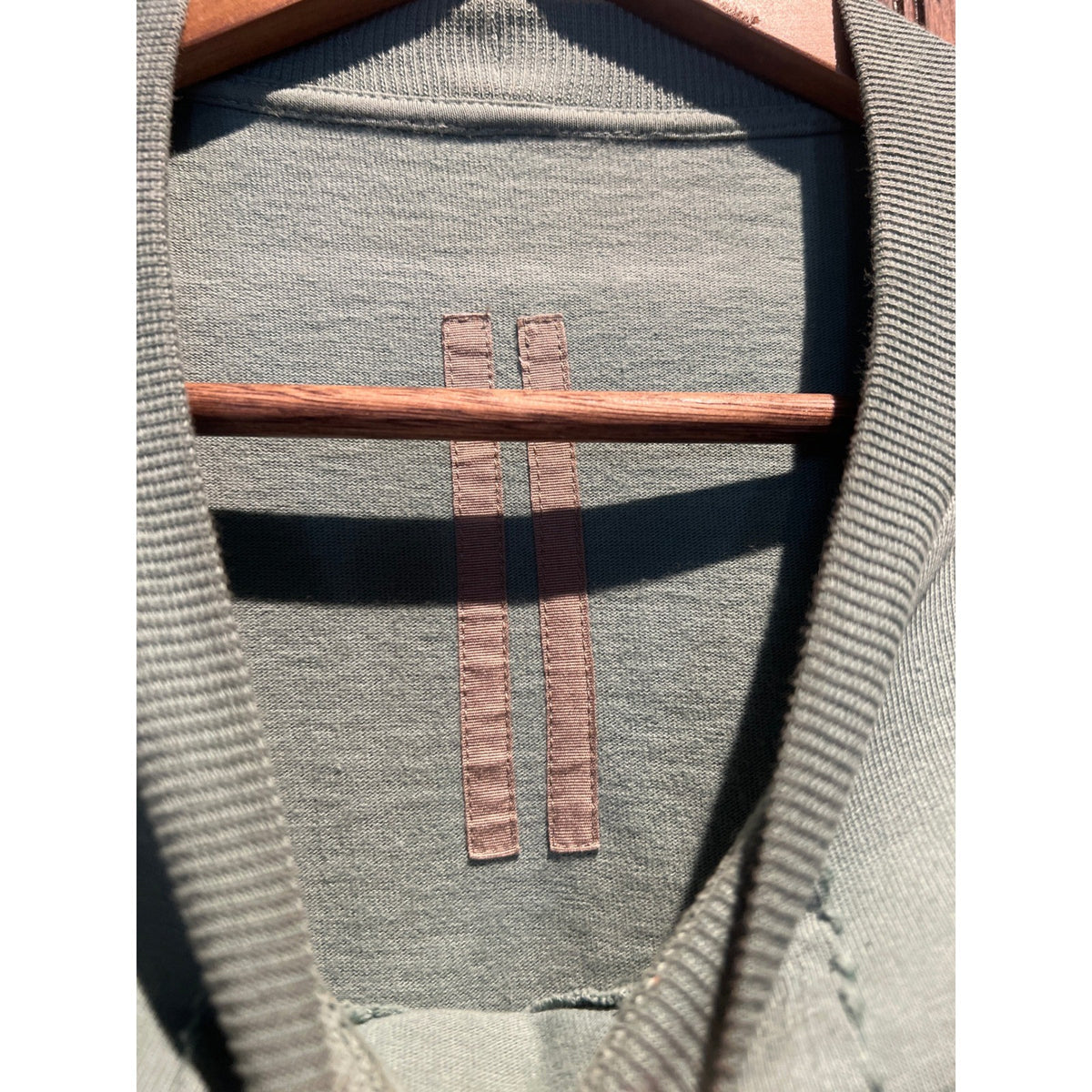 Rick Owens DRKSHDW Pentagram Gimp Sweatshirt Sage Green Oversized 30x26