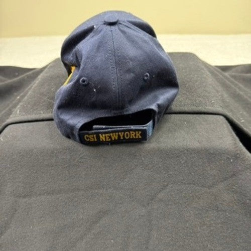 CSI New York Embroidered Baseball Cap Navy Blue Adjustable Strap