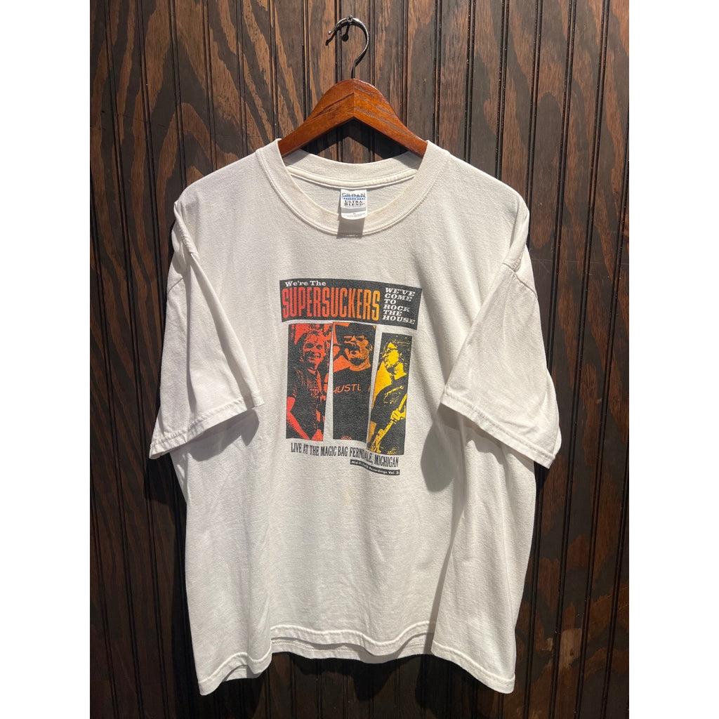 Supersuckers Live at Magic Bag Ferndale Michigan White Graphic T-Shirt Mens XL