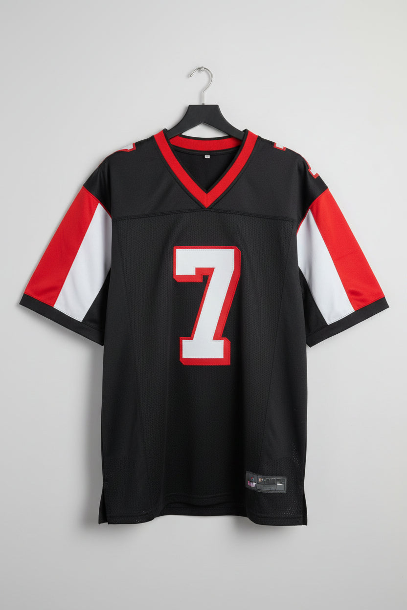 Michael Vick Signed Custom Football Jersey Beckett COA Black Red White XL 7