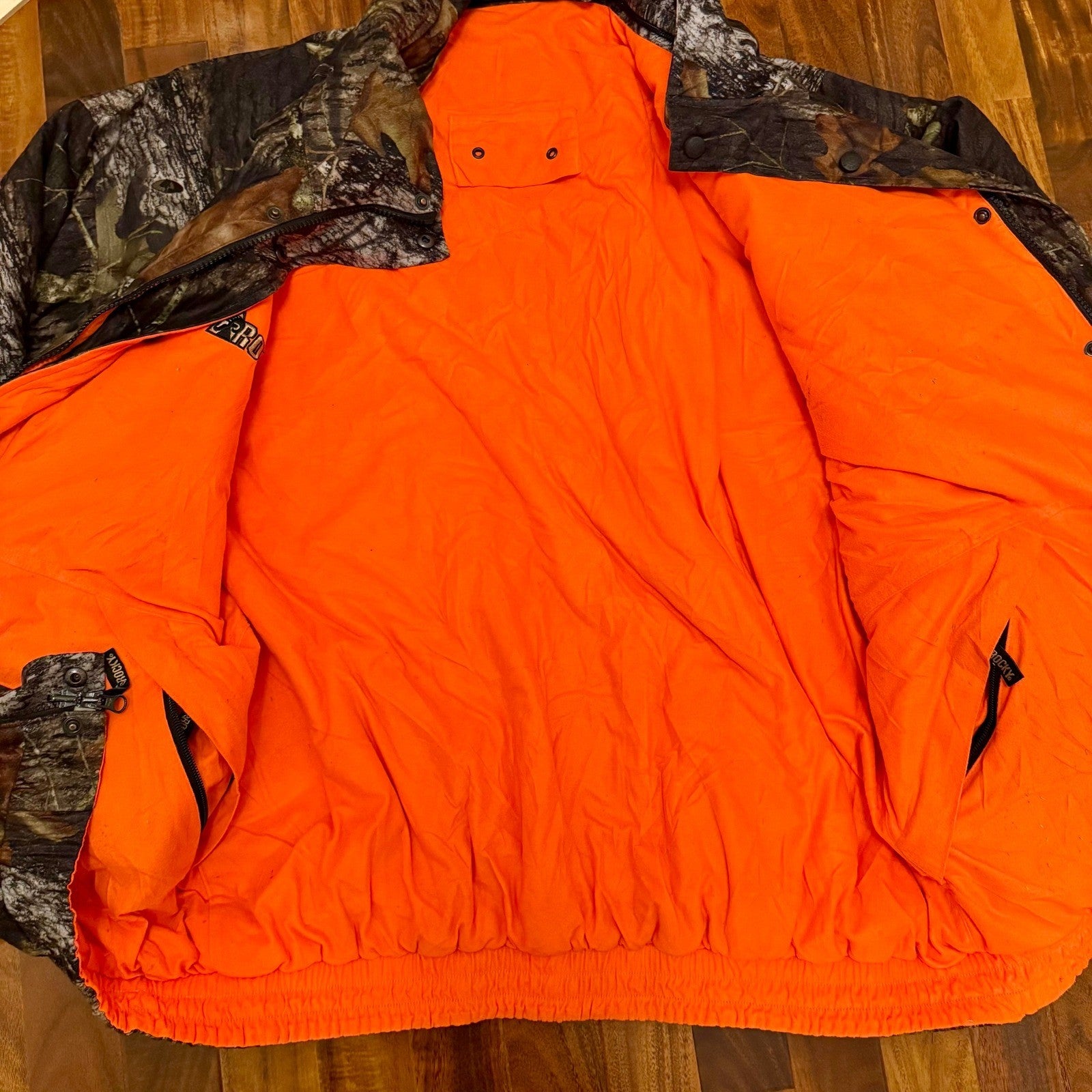 Rocky ProHunter Mens Camo Hunting Jacket Blaze Orange Lining Forest Camouflage