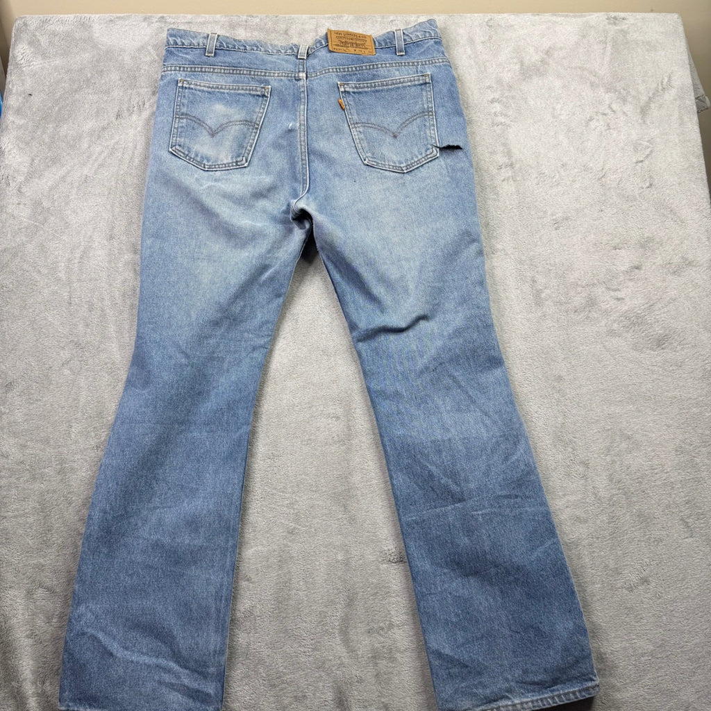 Vintage Levi's L2 White-Tab Baggy-Fit Jeans 36x32 (35x31) Faded Stonewash USA