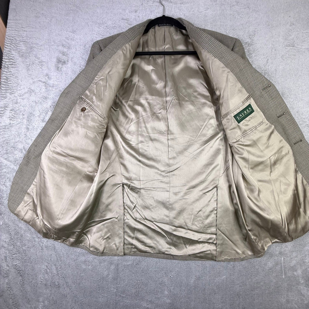 90s vintage Polo Ralph Lauren sport coat (Made in USA, 100% wool, herringbone)