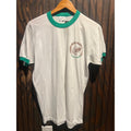 Vintage Stedman Winnebago Scout Reservation Counselor Ringer Tee White Green M