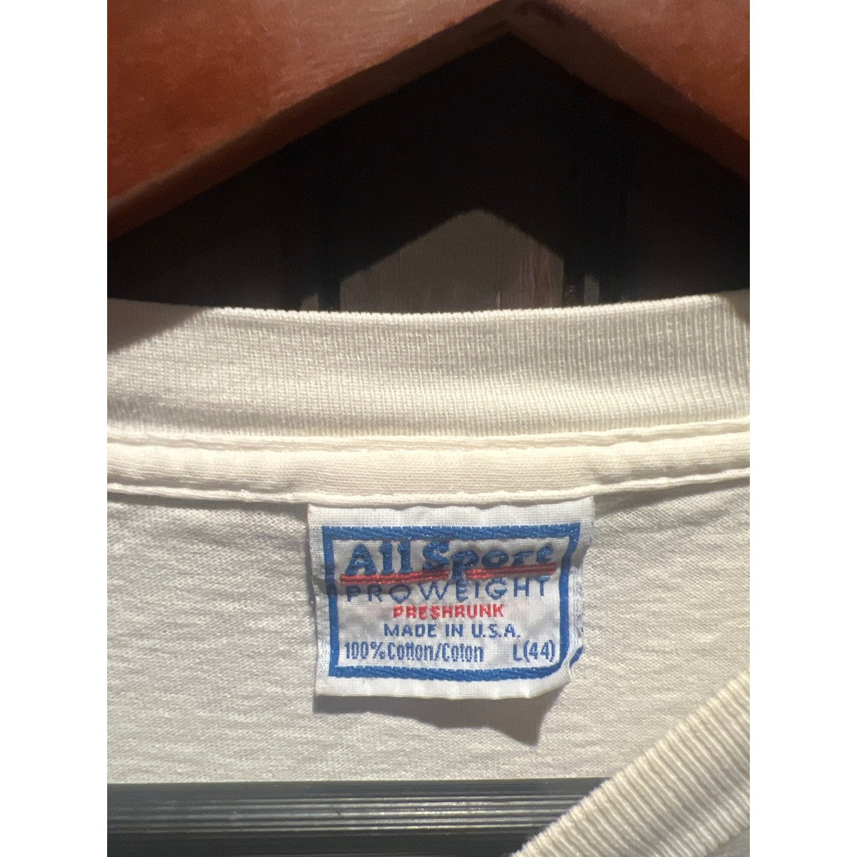 Vintage 1995 All Sport Rainbow Run Distressed Long Sleeve T-Shirt White 19x17