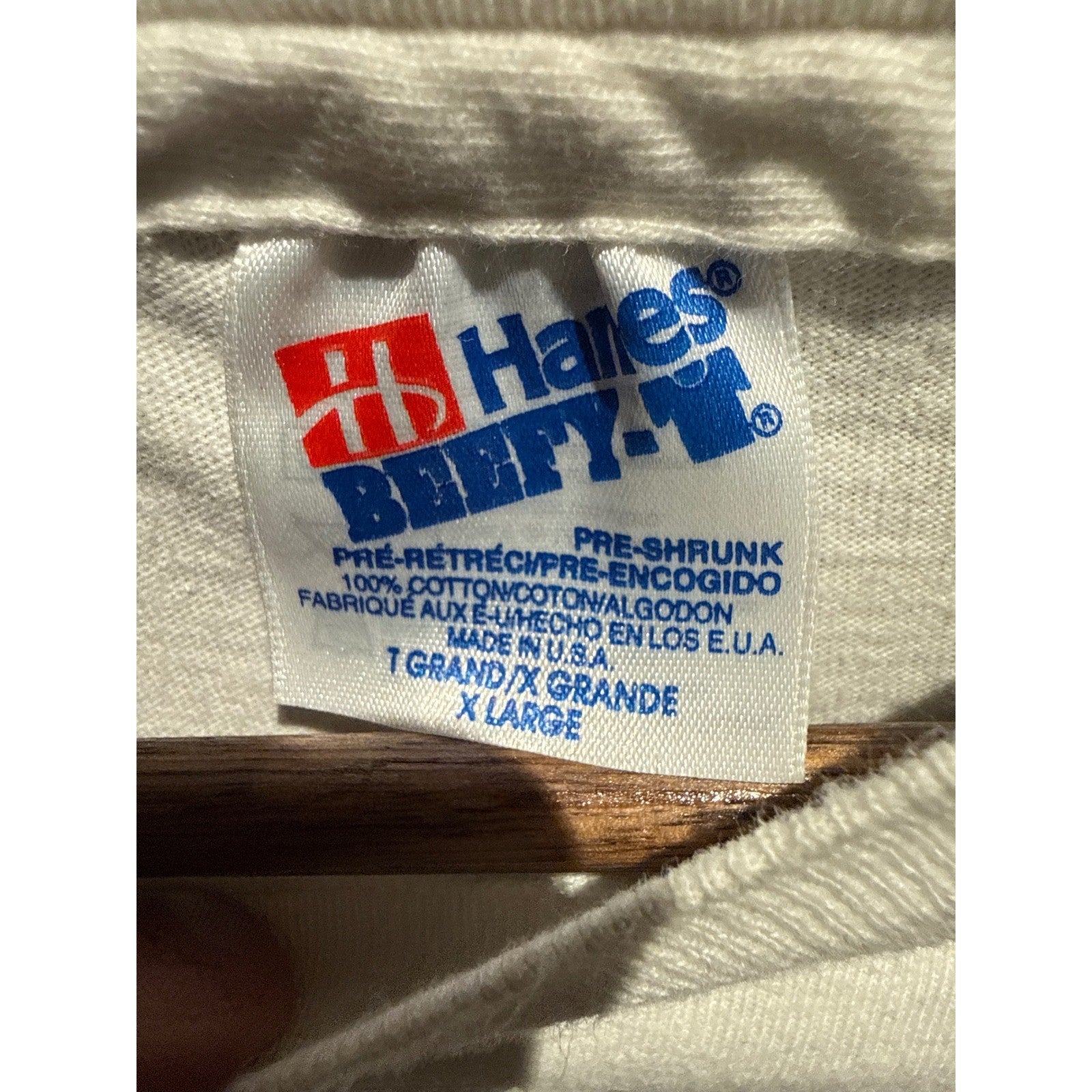 Vintage 1993 Lewisville Texins Flag Football Graphic T-Shirt White Mens XL 23x30