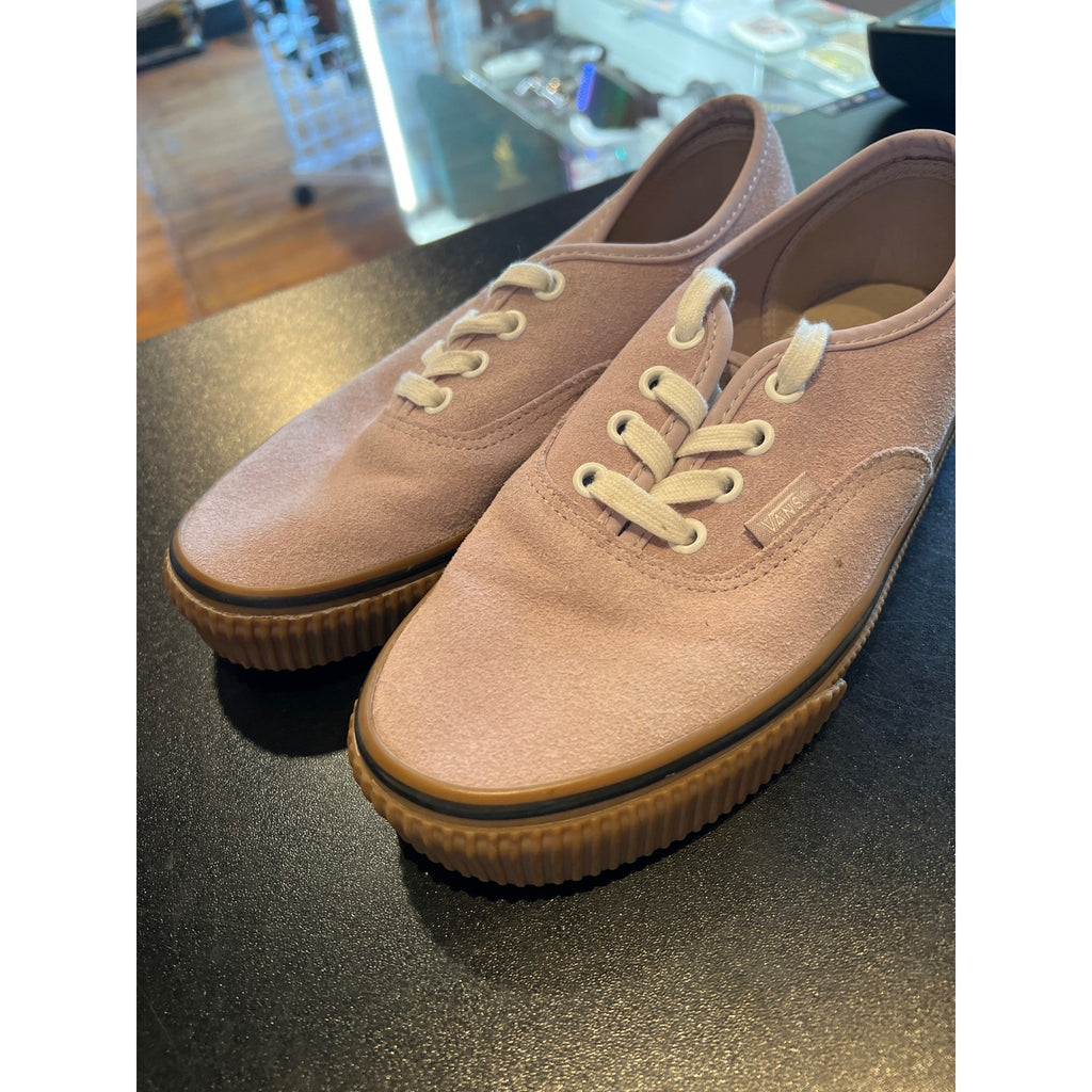 Vans Authentic Platform Suede Pink Gum Sole Low Top Sneakers Creeper Style