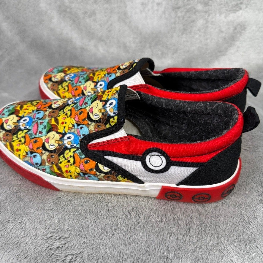 Kids Pokemon Slip On Shoes Size 5 Pikachu Charmander Bulbasaur Squirtle