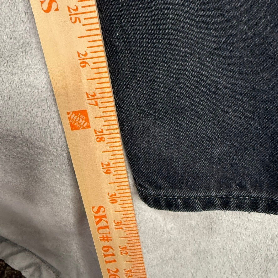 Levi's 550 Mens Black Relaxed Fit Straight Leg Jeans Size 40x32
