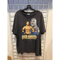Vintage Goldberg WCW WWE Wrestling T-Shirt Mens XL Black Double Sided Graphic