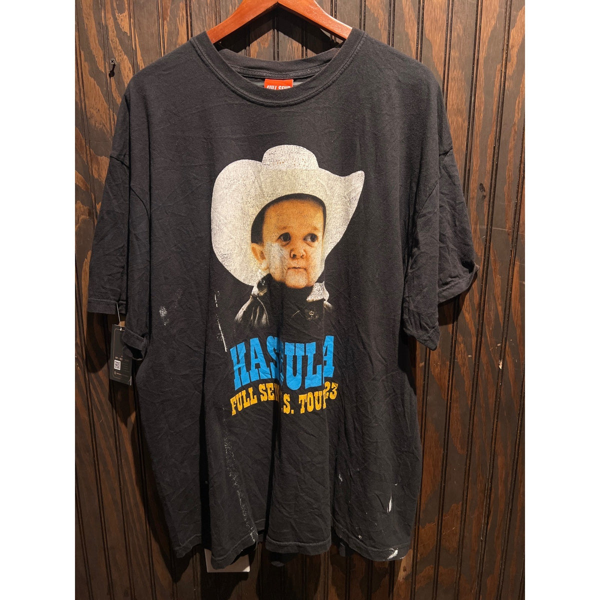Full Send Hasbulla U.S. Tour 2023 T-Shirt Black Graphic Tee Nelk Boys XXL