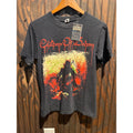 Children of Bodom Reaper Graphic T-Shirt Black Short Sleeve Metal Band Tee