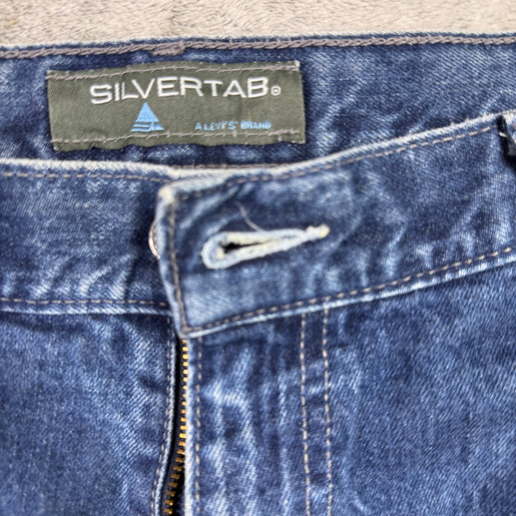 Silver Tab by Levi's Mens Jeans Blue Denim Straight Leg Size 36x32