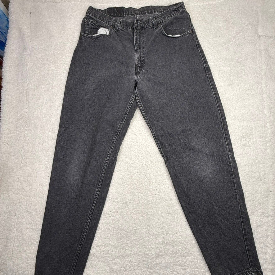 Levi's 550 Black Wash Relaxed Fit Jeans Men's 36x34 100% Cotton Made in USA