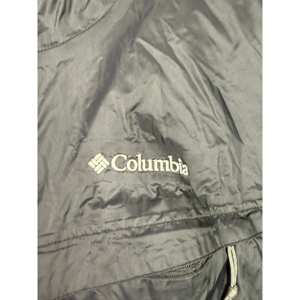 Columbia Omni Tech Waterproof Breathable Jacket Hooded Dark Gray Mens XL
