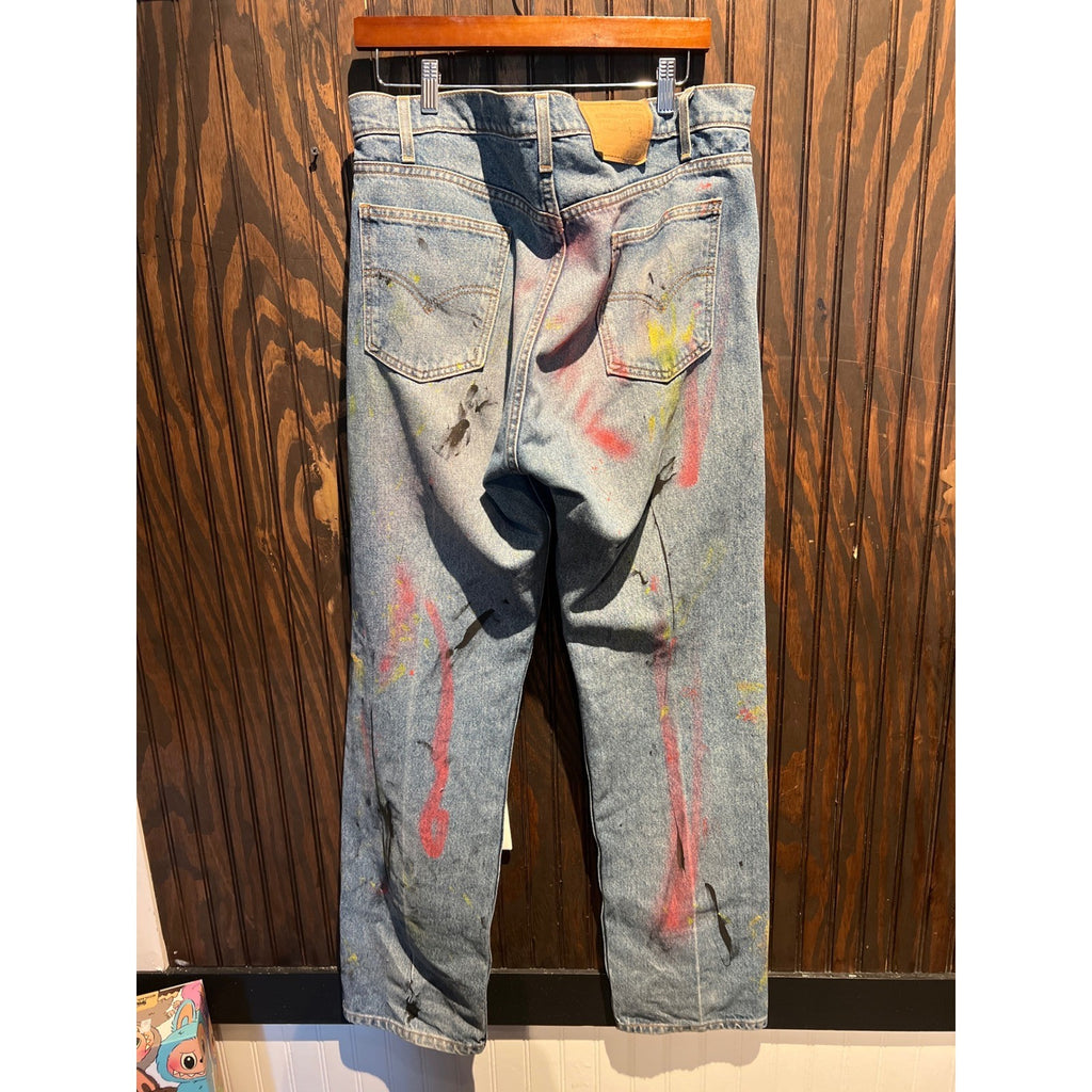 Levis 505 Straight Leg Jeans r 36x33 Mens Blue