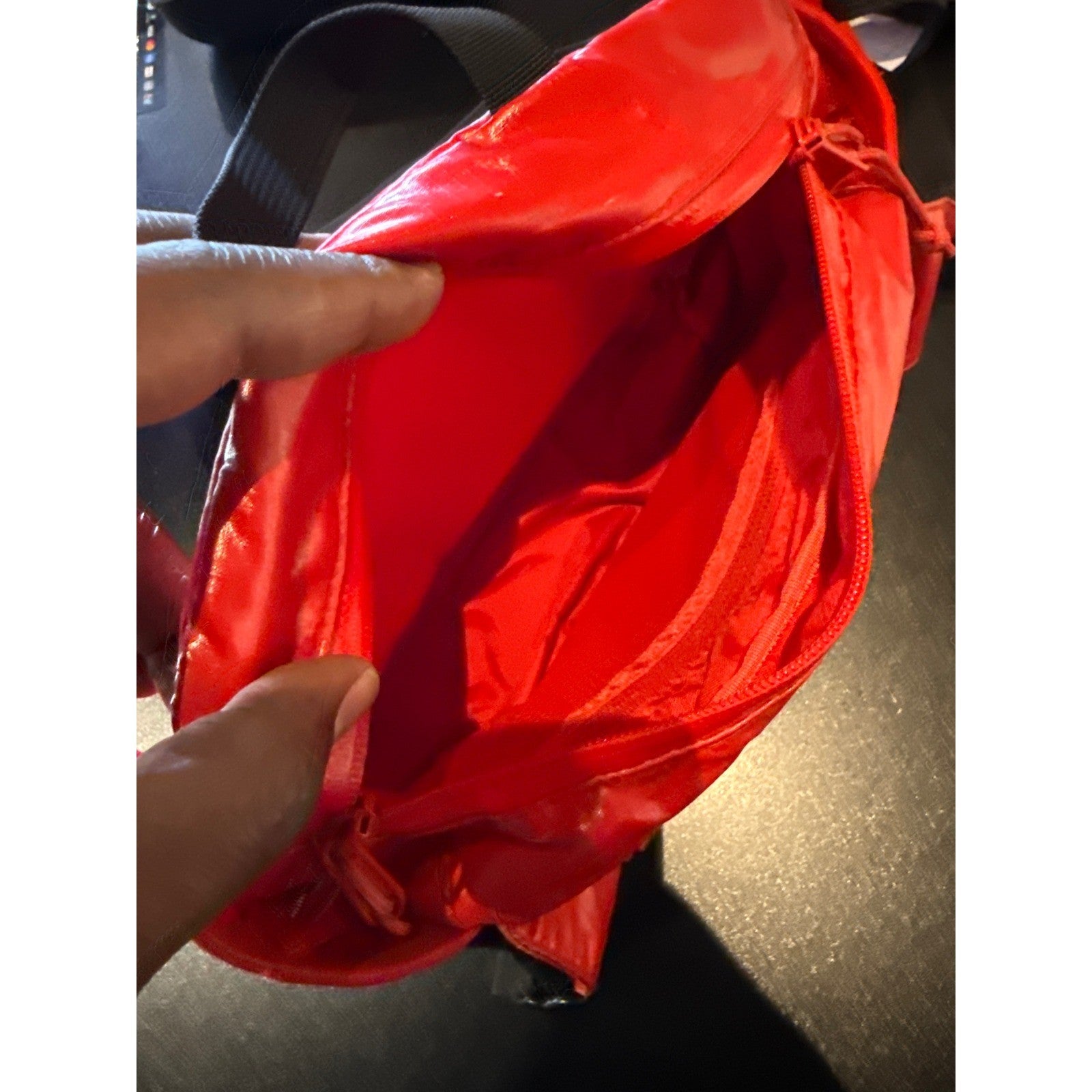Supreme FW17 Waist Bag Red Ripstop Nylon Box Logo Fanny Pack Hip Bag Streetwear