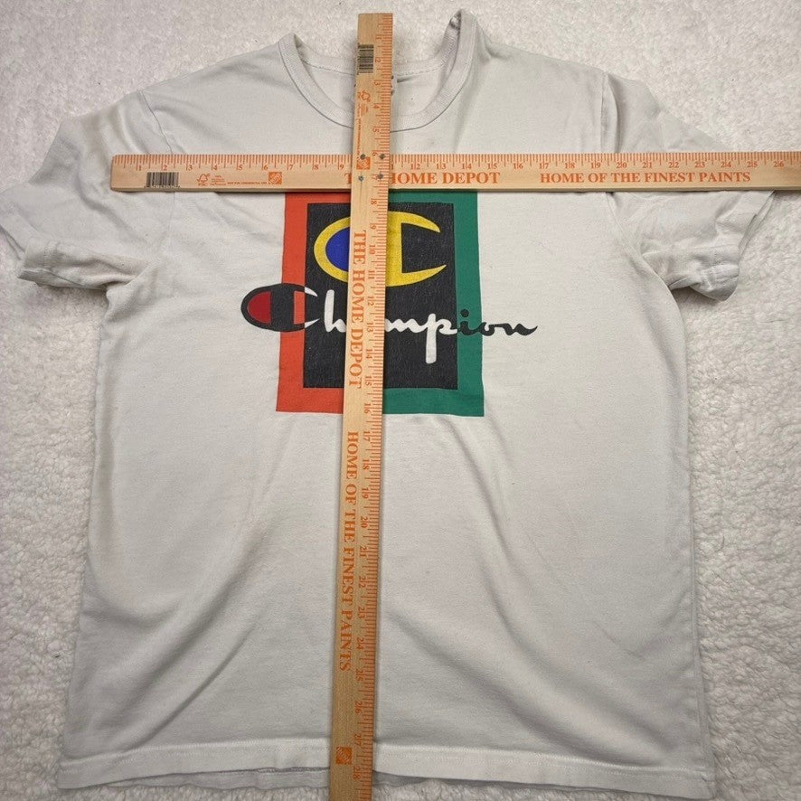 Champion Heritage Athletic Apparel T Shirt Large Color Block Logo