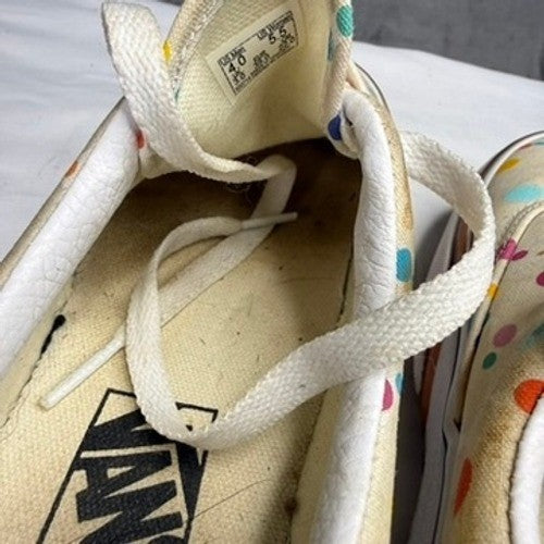 Vans Era Women's Shoes Cream Confetti Polka Dot Low Top Sneakers Size 5.5