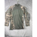 US Army Combat Uniform Shirt ACU Digital Camo Long Sleeve Tactical Top L