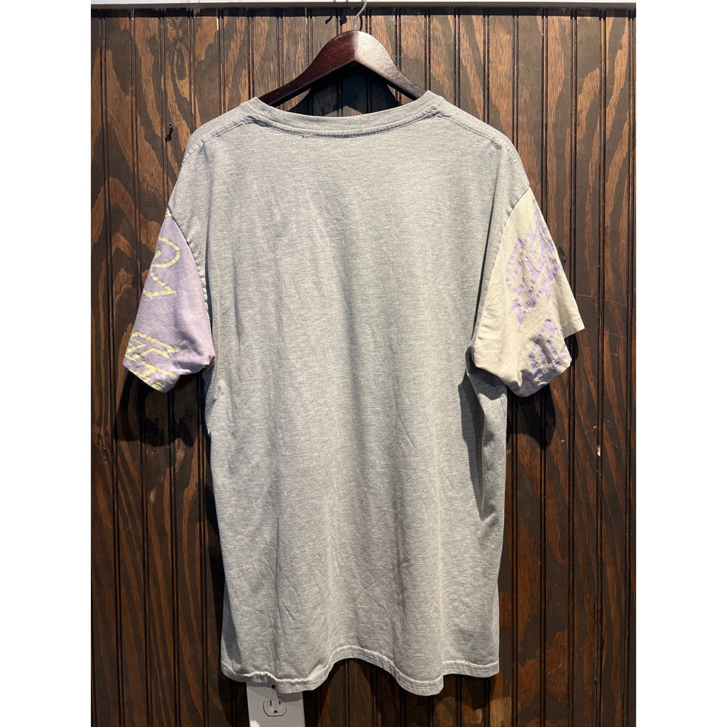 Capcom Street Fighter Graphic Tee Mens 2XL Gray Ryu Ken Colorblock Sleeve Shirt