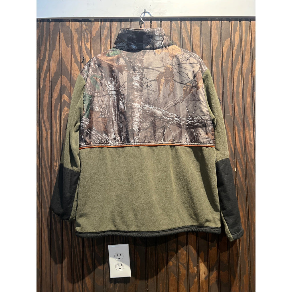 Walls Mens Realtree Edge Camo Fleece Jacket Full Zip Olive Green XL 23x30