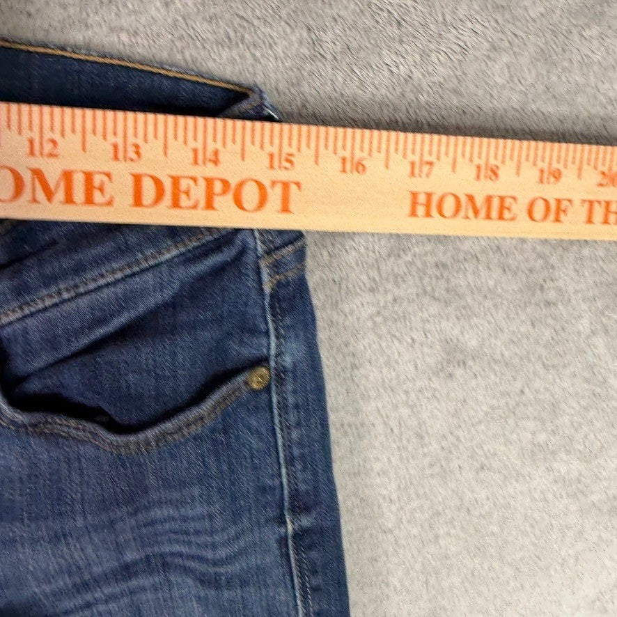 7 For All Mankind Slim Straight Blue Wash Denim Jeans Women's Size 30 x 26