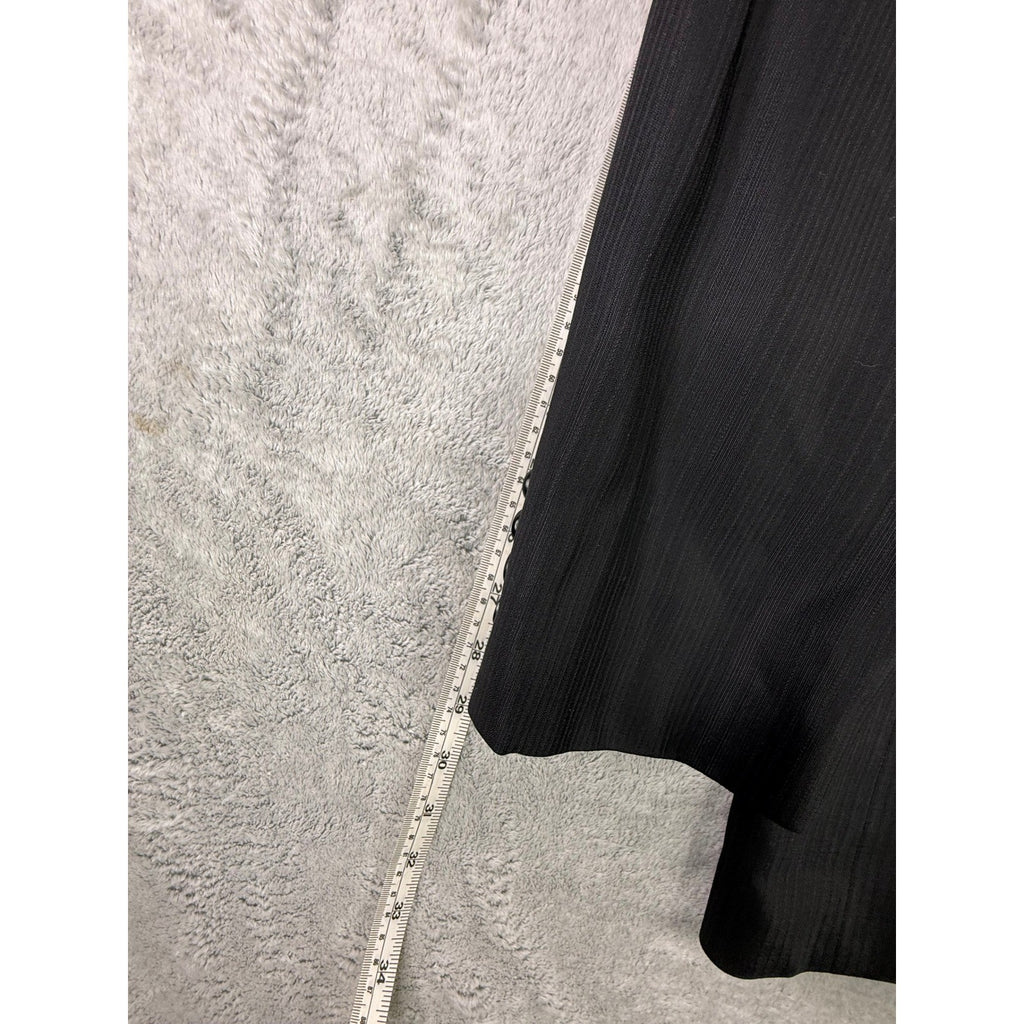 Vintage Hugo Boss Mens Pinstripe Blazer 3 Button Double Vent Charcoal Grey USA