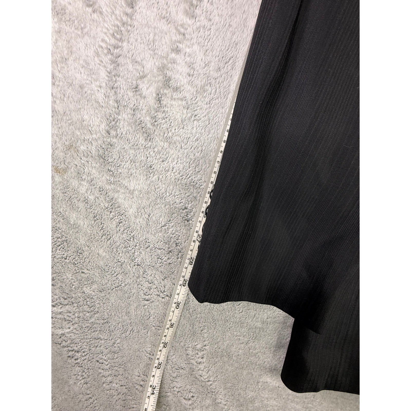 Vintage Hugo Boss Mens Pinstripe Blazer 3 Button Double Vent Charcoal Grey USA