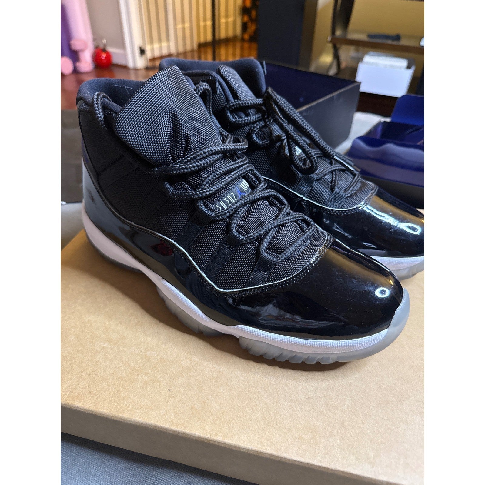 Nike Air Jordan 11 Retro Space Jam 2016 Black Concord 378037-003 Mens 13