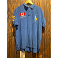 Polo Ralph Lauren Big Pony Canada Flag Blue Polo Shirt Mens XL 22x31
