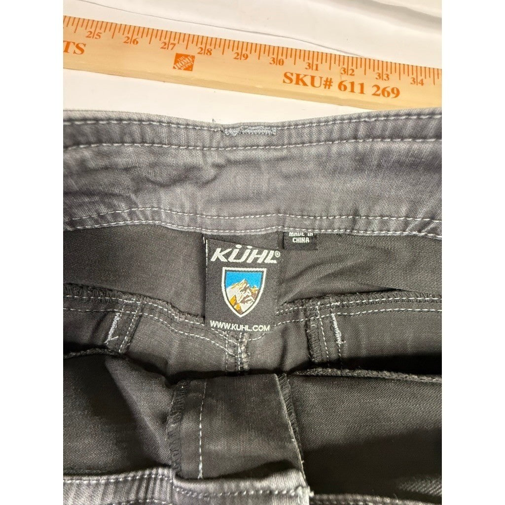 Kuhl Men's Charcoal Gray Utility Pants Relaxed Fit Size 32x32 Outdoor Cargo